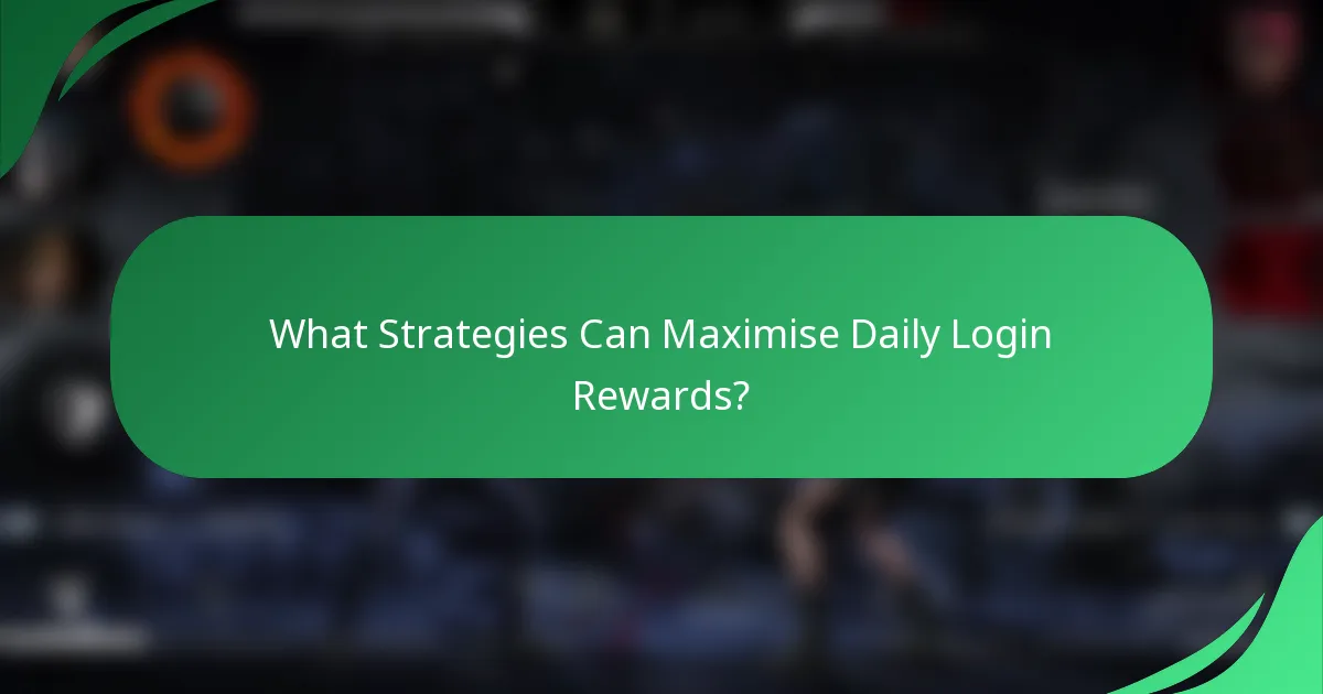 What Strategies Can Maximise Daily Login Rewards?